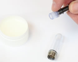 How to fill an eye dropper fountain pen - add silicone grease