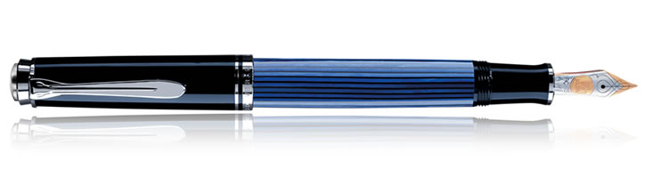 Pelikan Souveran 605 Collection Fountain Pens in Black / Blue