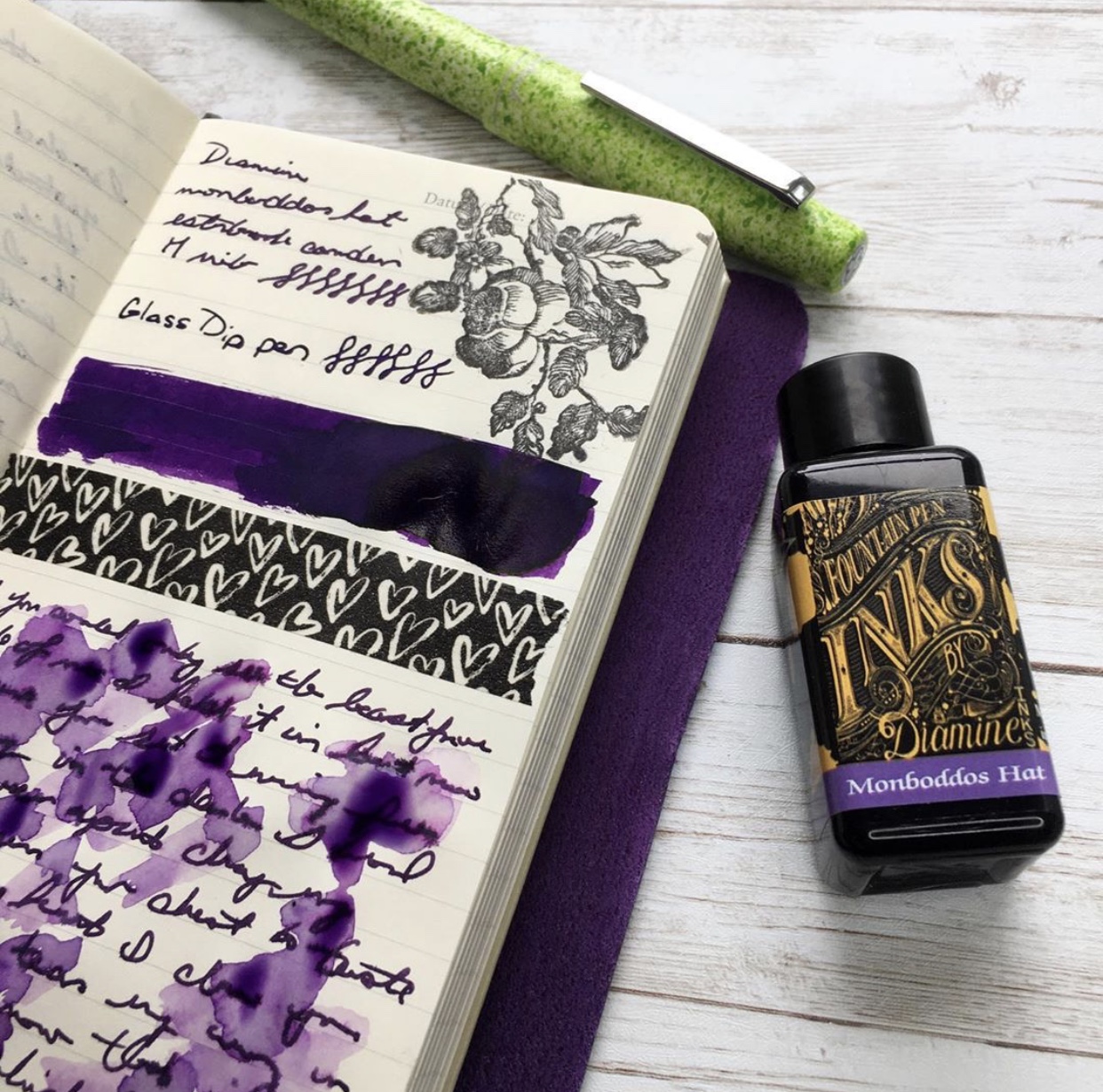 Battle of the Purple Fountain Pen Inks: Not Your Typical Fountain Pen Ink  Review - Pen Chalet