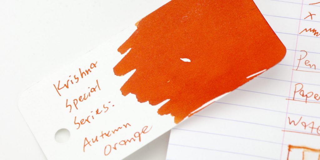 Krishna Autumn Orange ink review