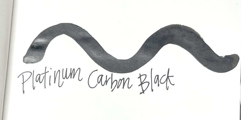 Platinum Chou Kuro ink vs. Platinum Carbon Black ink comparison