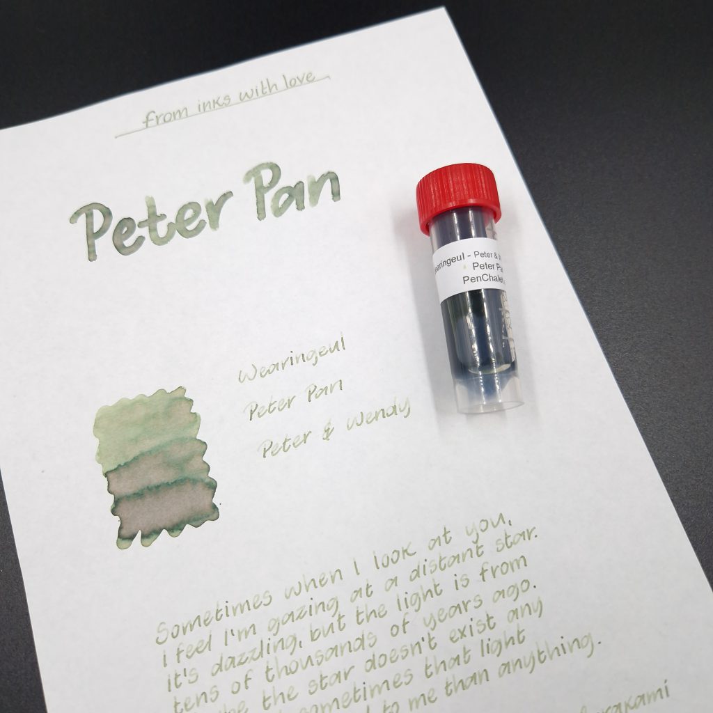 Wearingeul Peter Pan ink review