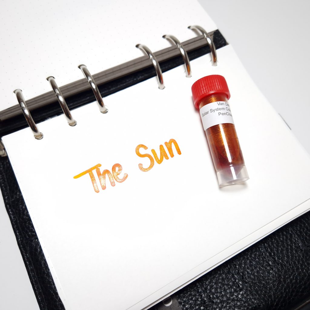 Van Dieman's The Sun fountain pen ink.