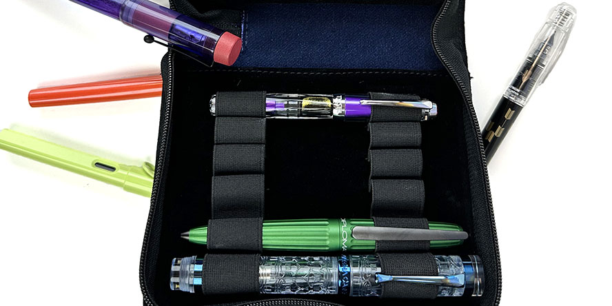 Girologio Zippered 12 Pen Case - Oxblood – Fountain Pen Revolution