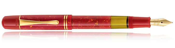 Het kantoor Ja niet verwant Pelikan M101N Bright Red Fountain Pens