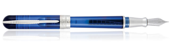 Pineider Avatar Fountain Pen Pacific Blue Fine Steel Nib