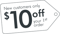 Save $10 Off your first order!